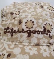 15877 Life is Good Womens Organic Mini Cap Sahara Detail